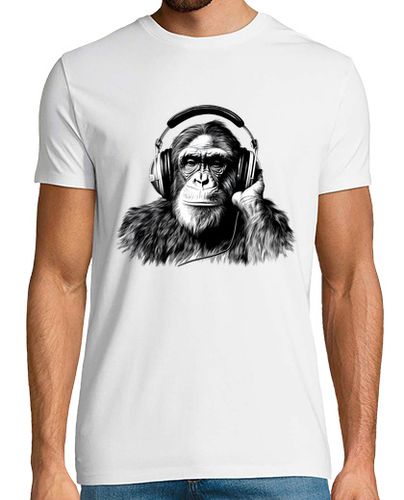 Camiseta chimpancé con auriculares laTostadora - latostadora.com - Modalova