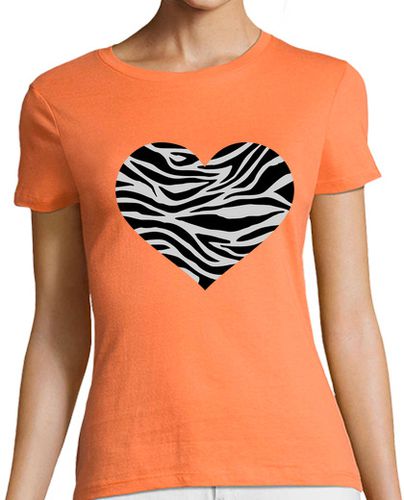 Camiseta Mujer Manga Corta cebra del corazón laTostadora - latostadora.com - Modalova