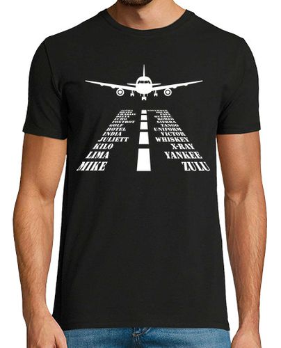 Camiseta Avión Alfabeto Fonético Internacional AFI Idiomas - latostadora.com - Modalova