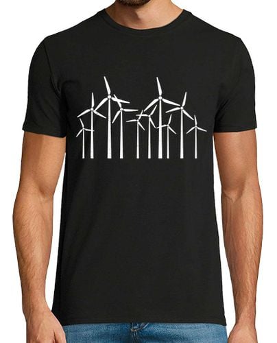 Camiseta Hombre Manga Corta Molinos Energía Elólica Renovables Molinos de Viento laTostadora - latostadora.com - Modalova