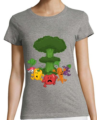 Camiseta Mujer Manga Corta Vegetable Armageddon laTostadora - latostadora.com - Modalova