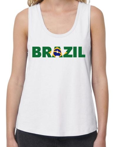 Camiseta Mujer Tirantes Loose Fit la bandera de brasil laTostadora - latostadora.com - Modalova