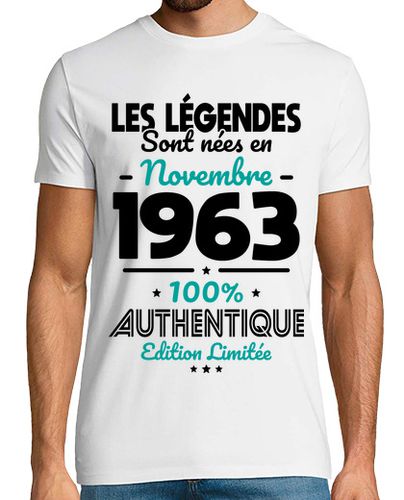 Camiseta 60 años - leyendas nacidas en noviembre - latostadora.com - Modalova