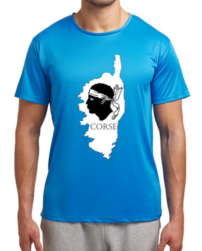 Camiseta deportiva Córcega Córcega mapa bandera - latostadora.com - Modalova