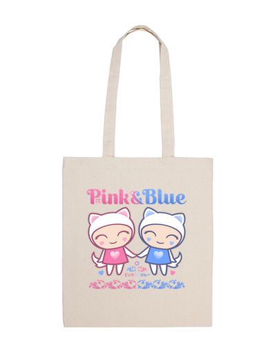 Bolsa De Tela Pink and Blue básico bolsa crema laTostadora - latostadora.com - Modalova