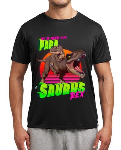 Camiseta deportiva No te metas con Papasaurus rex laTostadora - latostadora.com - Modalova