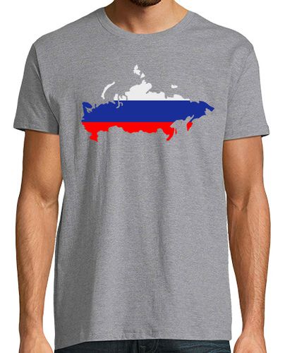 Camiseta bandera de mapa de rusia - latostadora.com - Modalova