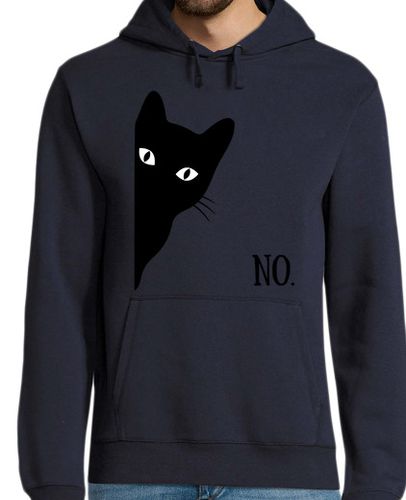 Sudadera Con Capucha Para Hombre gato negro sarcástico laTostadora - latostadora.com - Modalova