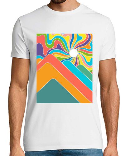 Camiseta rayos de sol y montañas - latostadora.com - Modalova