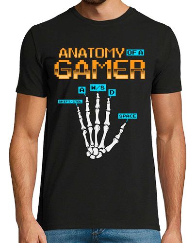 Camiseta Hombre Manga Corta Anatomía de un PC Gamer Videojuegos Teclado laTostadora - latostadora.com - Modalova