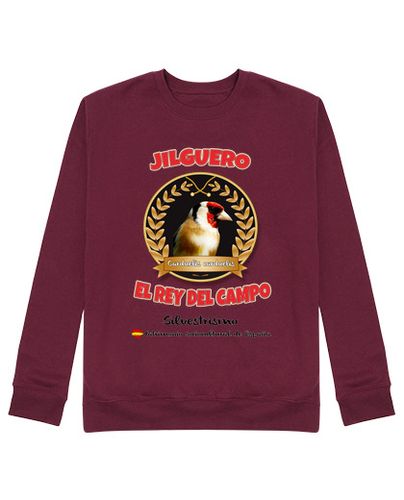 Sudadera Sin Capucha Unisex Jilguero 2017 - 03 - sudadera - roja laTostadora - latostadora.com - Modalova