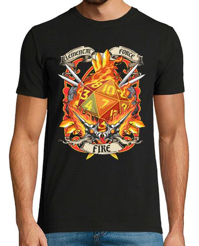 Camiseta Dado Juego de Rol Friki Fuego Gamer Dados - latostadora.com - Modalova