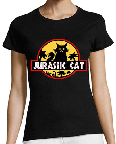 Camiseta mujer Jurassic Cat - latostadora.com - Modalova