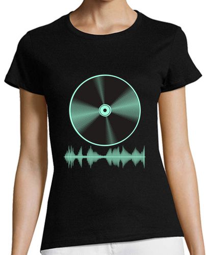 Camiseta mujer mezcla de vinilo de música electro tech - latostadora.com - Modalova