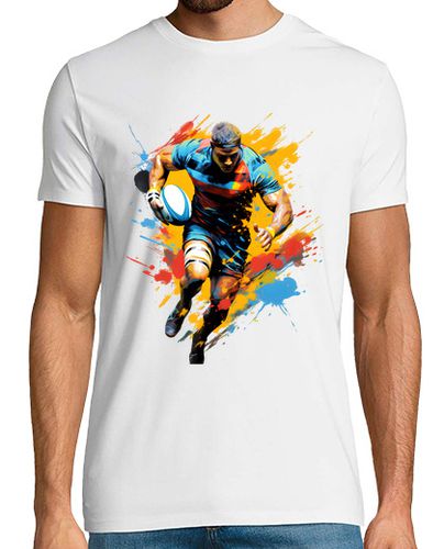 Camiseta camiseta, jugador en acción, rugby, mundo - latostadora.com - Modalova