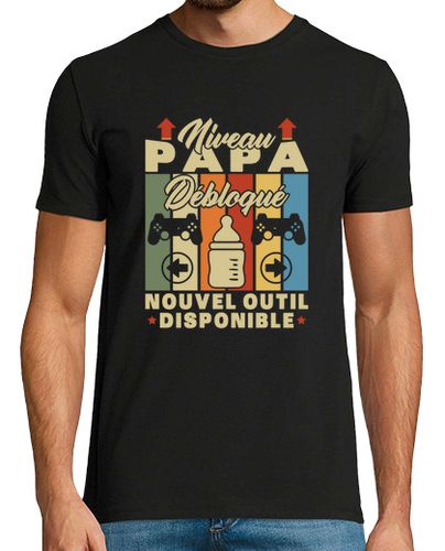 Camiseta nivel de papá desbloqueado futuro padre - latostadora.com - Modalova