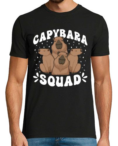 Camiseta Hombre Manga Corta escuadrón de capibara fiesta temática d laTostadora - latostadora.com - Modalova