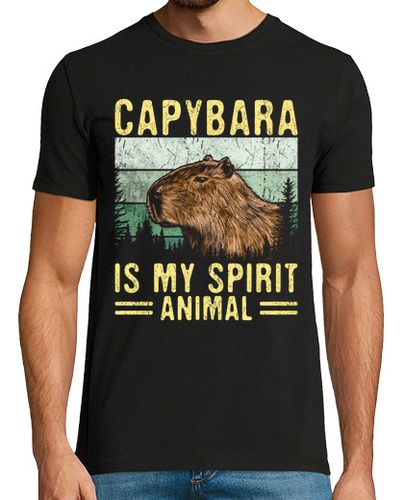 Camiseta capibara es mi espíritu animal retro - latostadora.com - Modalova