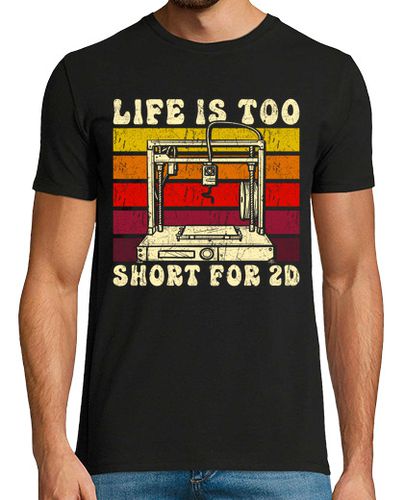Camiseta Impresión 3D La vida útil de la impreso - latostadora.com - Modalova