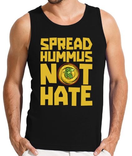 Camiseta Hombre Sin Mangas chef vegano para untar hummus amante de laTostadora - latostadora.com - Modalova