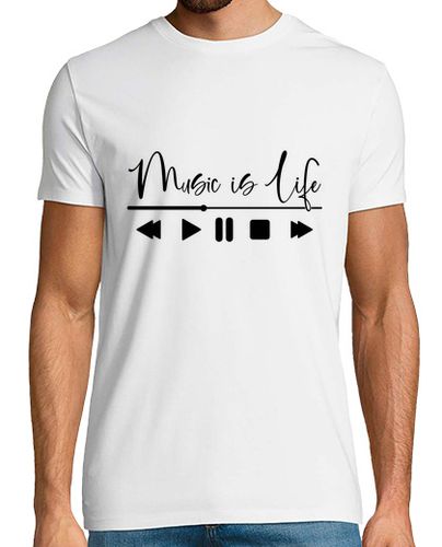 Camiseta la música es vida auriculares laTostadora - latostadora.com - Modalova