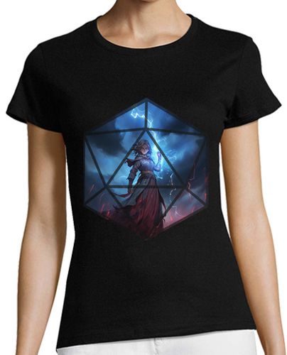 Camiseta Mujer Manga Corta hechicero rpg d20 amante de los dados laTostadora - latostadora.com - Modalova