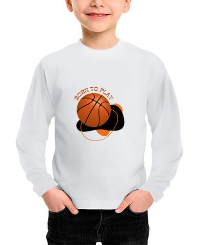 Camiseta niños nacido para jugar baloncesto - latostadora.com - Modalova