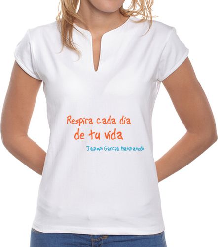 Camiseta mujer Camiseta Cometas, Mujer cuello Mao, blanco - latostadora.com - Modalova