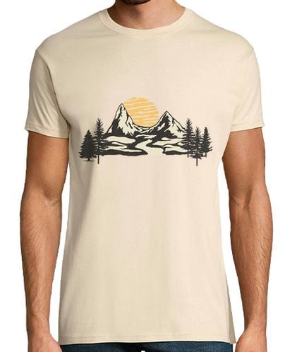 Camiseta Hombre Manga Corta puesta de sol de montaña laTostadora - latostadora.com - Modalova