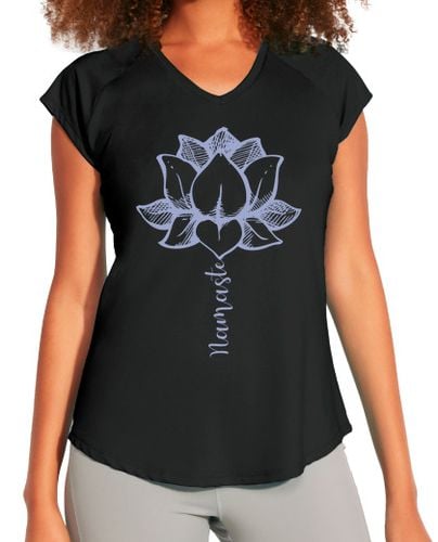 Camiseta Mujer Deportiva Yoga Lotus How to Meditate Namaste Lotus laTostadora - latostadora.com - Modalova