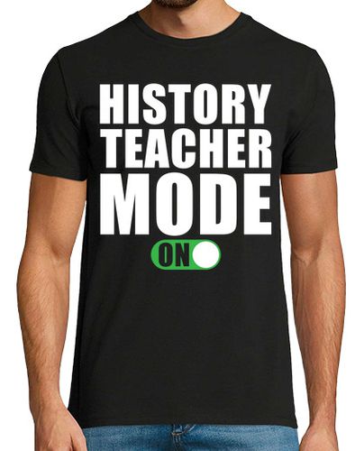 Camiseta Hombre Manga Corta modo profesor de historia activado laTostadora - latostadora.com - Modalova