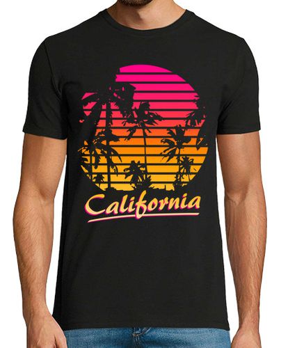 Camiseta atardecer tropical de los años 80 en ca - latostadora.com - Modalova