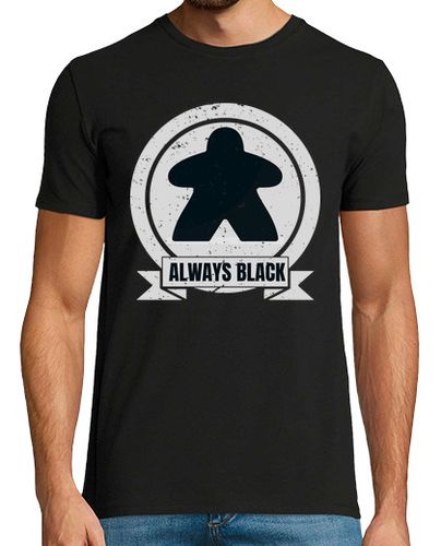 Camiseta siempre negro meeple jugador gaming - latostadora.com - Modalova