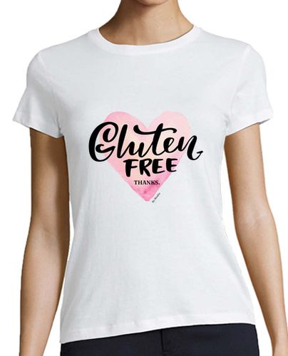 Camiseta mujer Gluten Free, Thanks - latostadora.com - Modalova
