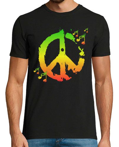 Camiseta Hombre Manga Corta símbolo de paz rasta laTostadora - latostadora.com - Modalova