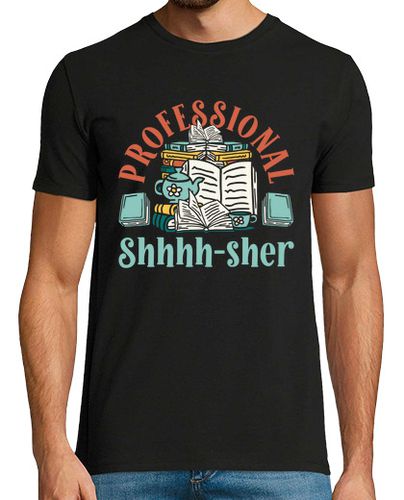 Camiseta Hombre Manga Corta asistente de biblioteca bibliotecario b laTostadora - latostadora.com - Modalova