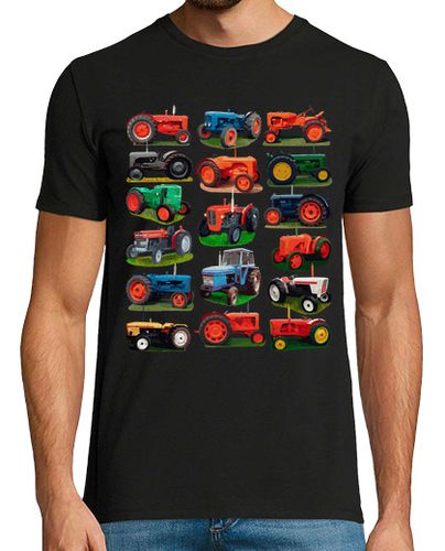 Camiseta Tractores Vintage Granja Retro Tractorista Agricultor - latostadora.com - Modalova