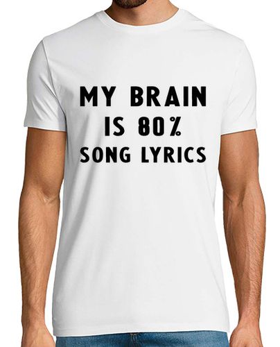 Camiseta mi cerebro tiene 80 letras de canciones - latostadora.com - Modalova