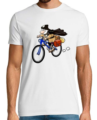 Camiseta Peregrino en bicicleta - latostadora.com - Modalova
