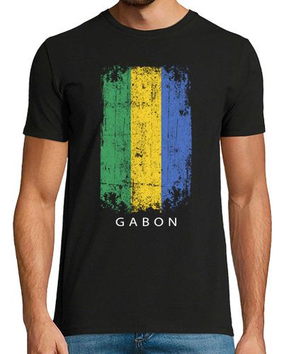 Camiseta recuerdo de la bandera del país de gabó - latostadora.com - Modalova