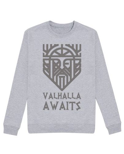 Sudadera Sin Capucha Unisex Valhalla Awaits laTostadora - latostadora.com - Modalova