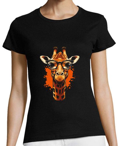 Camiseta mujer jirafa con gafas - latostadora.com - Modalova