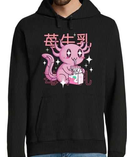 Sudadera Con Capucha Para Hombre gracioso ajolote japonés kawaii laTostadora - latostadora.com - Modalova