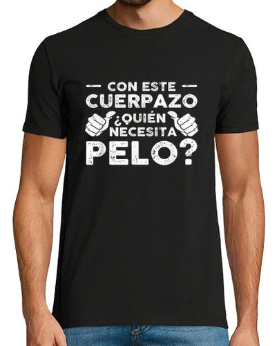 Camiseta Hombre Manga Corta esta es la piel que necesita cabello laTostadora - latostadora.com - Modalova