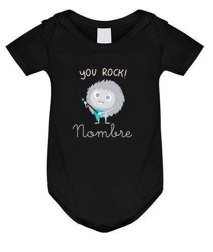 Body bebé You Rock Nombre Personalizado laTostadora - latostadora.com - Modalova