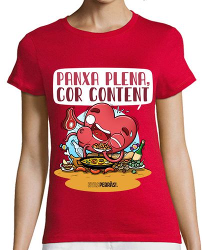 Camiseta mujer Panxa plena, cor content - latostadora.com - Modalova