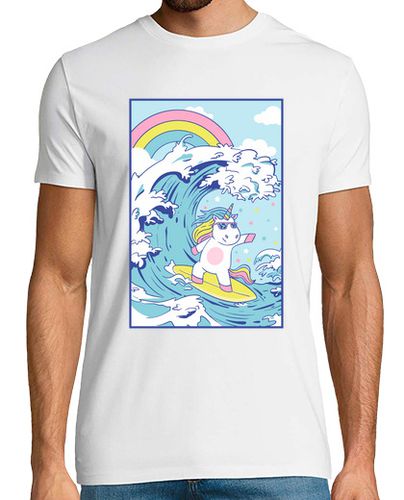 Camiseta Surfer Unicorn - latostadora.com - Modalova