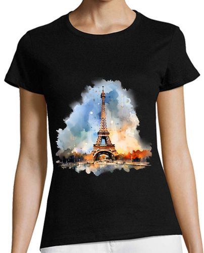 Camiseta mujer torre eiffel parís francia jábega - latostadora.com - Modalova