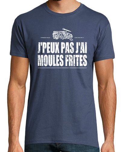 Camiseta Hombre Manga Corta jpeux no i mejillones con patatas fritas laTostadora - latostadora.com - Modalova