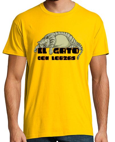 Camiseta EL GATO CON LORZAS GRIS - latostadora.com - Modalova